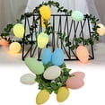 thumbnail image 2 of Mfigree Easter Rattan LED Egg Light String with Colorful Illumination, Indoor Outdoor Festive Atmosphere Decor for Garden Party Mantle Wall Tree Holiday Displays, 2 of 9