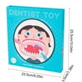 thumbnail image 3 of Juego de dentista de madera | Juguete de rol infantil de doctor con herramientas de extracción de dientes y tarjetas de rompecabezas | Juguete educativo para aprendizaje temprano, 3 of 6