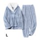 thumbnail image 4 of Sonducket Conjunto de pijama de terciopelo cálido de invierno, elección para noches frías, conjunto de pijamas de franela de otoño e invierno Pijama Azul claro L, 4 of 6