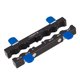 thumbnail image 1 of Abrazadera de tornillo de banco para bicicleta con ranuras múltiples, piezas de aleación de aluminio para eje de horquilla delantera Negro, 1 of 3