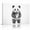 C, variant on XaaKee Canvas Wall Art Prints Panda Cub Whimsical Sketch Illustration Inner Framed 1812Inch