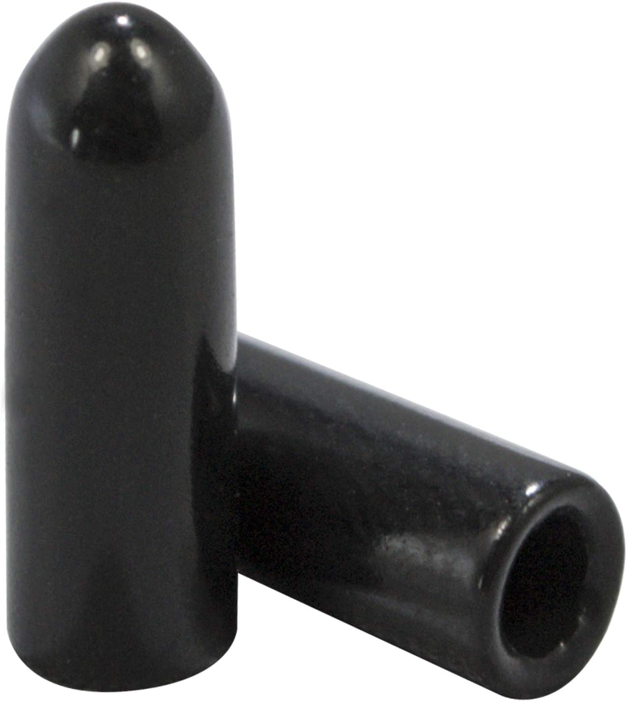 4 Pack 1 1/2" Black Vinyl Round End Cap 1.5 Rubber Cover Pipe Tubing Stopper 