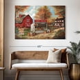 thumbnail image 3 of Elephant Stock Autumn Farm Fresh Wall Art - Horizontal Canvas Wall Art - Living Room Wall Decor - Nature Canvas - Red And Brown Decor By Ruane Manning - 51" x 34", 3 of 8