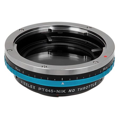 UPC: 0847372029471 | Fotodiox P645-NikF-Pro-NDThrtl Vizelex ND Throttle Lens Mount Adapter – Pentax 645 Mount SLR Lens To Nikon F Mount SLR Camera Body with Built in Variable ND Filter