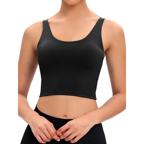 DODOING Womens Sports Bra Removable Padded Sports Bras Workout Running Yoga Tank Tops Yoga Vests Fit Racerback Yoga Workout Tank Top