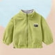 thumbnail image 5 of Gibobby Grandes NiñosAbrigo para niños de tamaño mediano Abrigo con cremallera Abrigo grueso de lana para niños Color de otoño e invierno Abrigo informal(Verde, 4-5 Años), 5 of 5