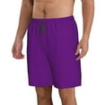 thumbnail image 2 of Naloa Purple Men's Beach Shorts, Surfing shorts, Swim trunks, Quick Dry Swim Trunks for Surfing Beach Fun - Medium, 2 of 9