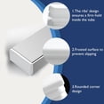 thumbnail image 4 of 4 PCS 2"x 4" Rectangular Tube End Cap Plastic Plugs, Rectangular Tubing Plug Inserts for Metal Tubing, Fences, Glide Protection from Chair Legs and Furniture, Suitable for 3-5 mm Tube Thickness, White, 4 of 8