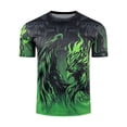 thumbnail image 5 of Zimjoy 2026 Mexico Soccer Jersey for Men Crew Neck Short Sleeve Aztec Calendar Graphic Short Sleeve Fan Shirt for Game Day Travel Streetwear and Casual Wear Green XS, 5 of 9