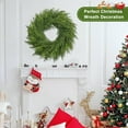 thumbnail image 6 of Guvpev 24" Cedar & Norfolk Pine Christmas Wreath, Artificial Christmas Wreaths for Front Door, Realistic Winter Cedar Pine Wreath for Wall, Window, Mantel, Porches, Indoor Outdoor Xmas Decorations, 6 of 7