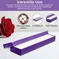 thumbnail image 4 of Novel Box 12 Pack Purple Cardboard Cotton Filled Jewelry Gift Boxes 8x2x0.87 Inches with Lids, 4 of 7