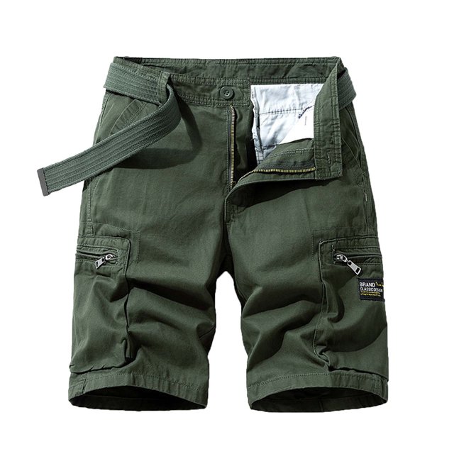 pstuiky Pantalones cortos para hombre, Pantalones cortos cargo de talla grande para hombre, con múltiples bolsillos, holgados, para playa y verano Pantalones cortos cargo