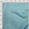 thumbnail image 3 of oneOone Velvet Turquoise Blue Fabric Print Dress Material Fabric Print Fabric By The Yard 58 Inch Wide, 3 of 4
