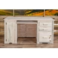 thumbnail image 4 of Homestead Collection Computer Desk, Clear Lacquer Finish, 4 of 4