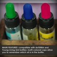 thumbnail image 3 of Topcosplay Pelucas para hombre, cortas, negras, para Cosplay, disfraz de Halloween, pelucas de fiesta, peluca peinada hacia atrás con bigote, 3 of 4