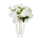 thumbnail image 1 of Ramo de flores de rosas blancas, ramo de boda, ramo de flores artificiales para novia, para de graduación, fiesta, San Valentín, día de la, 1 of 8