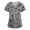 d_Gray, variant on BEFOKA Scrub for Women V Neck Printed Scrub Tops Soft Nurse Uniform Shirts Comfortable Work Uniform with 2 Pockets