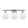 thumbnail image 4 of Innovations Lighting  Athens 3 Light 26" Bath Vanity Light - 8" Shade Antique Copper/Matte White, 4 of 5