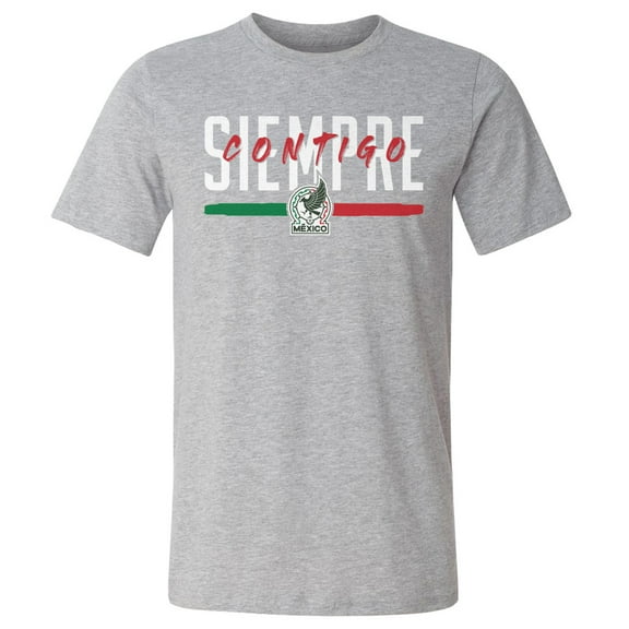 Men's 500 Level Heather Gray Mexico National Team Siempre Contigo Cotton T-Shirt
