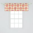 thumbnail image 2 of Ambesonne Floral Valance Pack of 2, Abstract Watercolor Flowers, 54"X18", Yellow Multicolor, 2 of 4