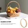 thumbnail image 2 of Bundles of Basket Weaving Strips Bamboo Wide Crafts Making Strips Material, 2 of 5