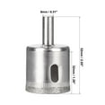 thumbnail image 2 of Uxcell Diamond Glass Hole Saw Core Drill Bits Nickel Plated 5 Pack 32mm, 2 of 5