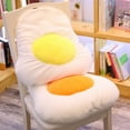 thumbnail image 4 of 1 cojín de huevo escalfado de peluche corto, cojín decorativo para sofá, recuerdo de fiesta para casa, coche, amarillo, 30 cm, 4 of 7