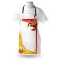 thumbnail image 3 of Zodiac Scorpio Apron The Eighth Sign from The series of Zodiac Framework Design, Unisex Kitchen Bib Apron with Adjustable Neck for Cooking Baking Gardening, Vermilion Orange Yellow, by Ambesonne, 3 of 3
