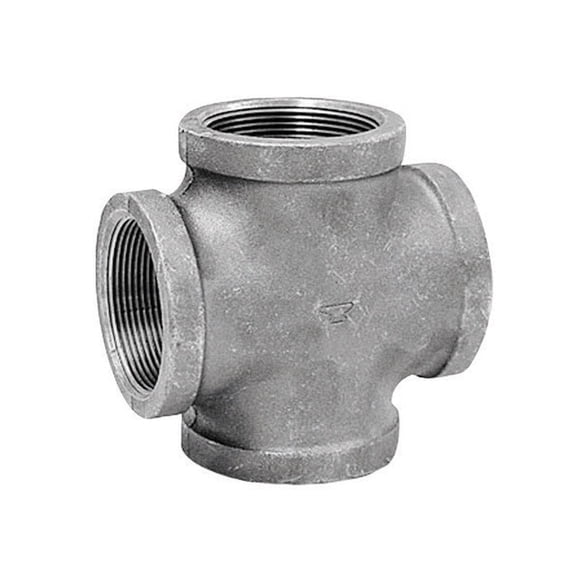 Cross Anvil de 1/2 pulgada. FPT X 1/2 pulgada. FPT 1/2 pulgada. Hierro FNPT