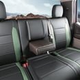thumbnail image 4 of Red Rain Black and Green Ford F150 Car Seat Covers Custom Fit 2010-2019 13Pcs Crew Cab (F150-Black+Green), 4 of 11