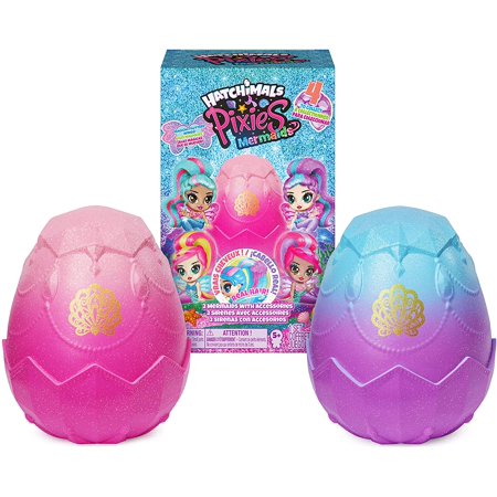 Hatchimals Pixies, Mermaids 2-Pack Collectible Dolls & Accessories (Styles May Vary), Girl Toys for Ages 5 and up