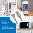 Clear Power Heavy Duty 3ft 14/3 Gray Air Conditioner Electrical