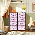 thumbnail image 6 of 4 Drawer Vertical Storage Dresser Handmade decorative flowers butterflies with Wood Top Fabric Pull Drawers, 6 of 8