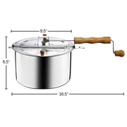 Great Northern Popcorn Original Spinner Stovetop 6.5 Quart Popcorn Popper - Theater Popcorn at Home!