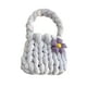 thumbnail image 4 of Bolso de crochet para mujer, con asa superior, elegante y suave, para fiesta de trabajo. violeta ligera, 4 of 9