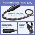 thumbnail image 3 of Cables XLR BGBGKK de Nylon 1.8m Paquete de 2 Macho a Hembra, 3 of 7