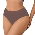 thumbnail image 4 of yunLCZ Underwear for Women Cotton Women's Solid Color Detachable Hip Pad Peach Hip Shaping Underwear Pants Wasit Hipster Brief Panties for Ladies, 4 of 4
