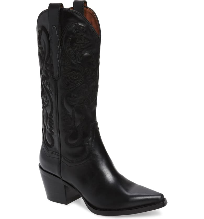 Jeffrey Campbell - Jeffrey Campbell Women's Dagget Western Boots, Black (7.5, black washed