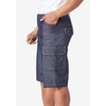thumbnail image 3 of Liberty Blues Men's Big & Tall  Lightweight Comfort Denim Cargo Jean Shorts, 3 of 3