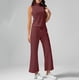thumbnail image 2 of Conjuntos de dos piezas para mujer para el verano 2025: camiseta sin mangas con cuello alto y pantalones cortos. Chándal deportivo, XS-XXL., 2 of 6