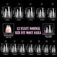 thumbnail image 5 of SINBEE Extra Short Coffin Nail Tips Soft Gel Nail Tips 240pcs Acrylic Fake Nail Tips Pre-Filed Half Matte Full Cover False Press on XS Coffin Nail Tips for Nail Extension Home DIY Nail Salon 12 Sizes, 5 of 7