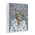 thumbnail image 2 of Stupell Industries Bohemian Urban Rhino in Floral Suit White Framed Giclee Art, 24 x 30, by Svetlana Aleynikova, 2 of 8