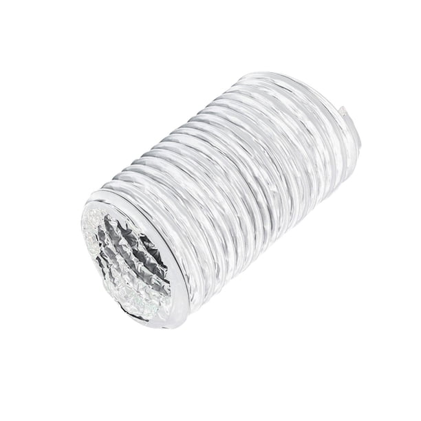 Conducto de escape de 19 pies de largo Conducto de ventilación Secador de tubería Conducto de ventilación Conducto de aluminio para extractor 4.92 pulgadas BLESIY Tubo de ventilación de la secadora