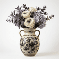 thumbnail image 3 of BUYMAX 8.4 inch Ceramic Vintage Vase, centerpiece for dining table，Unique Crackle decorative vase，pretty gray, 3 of 12