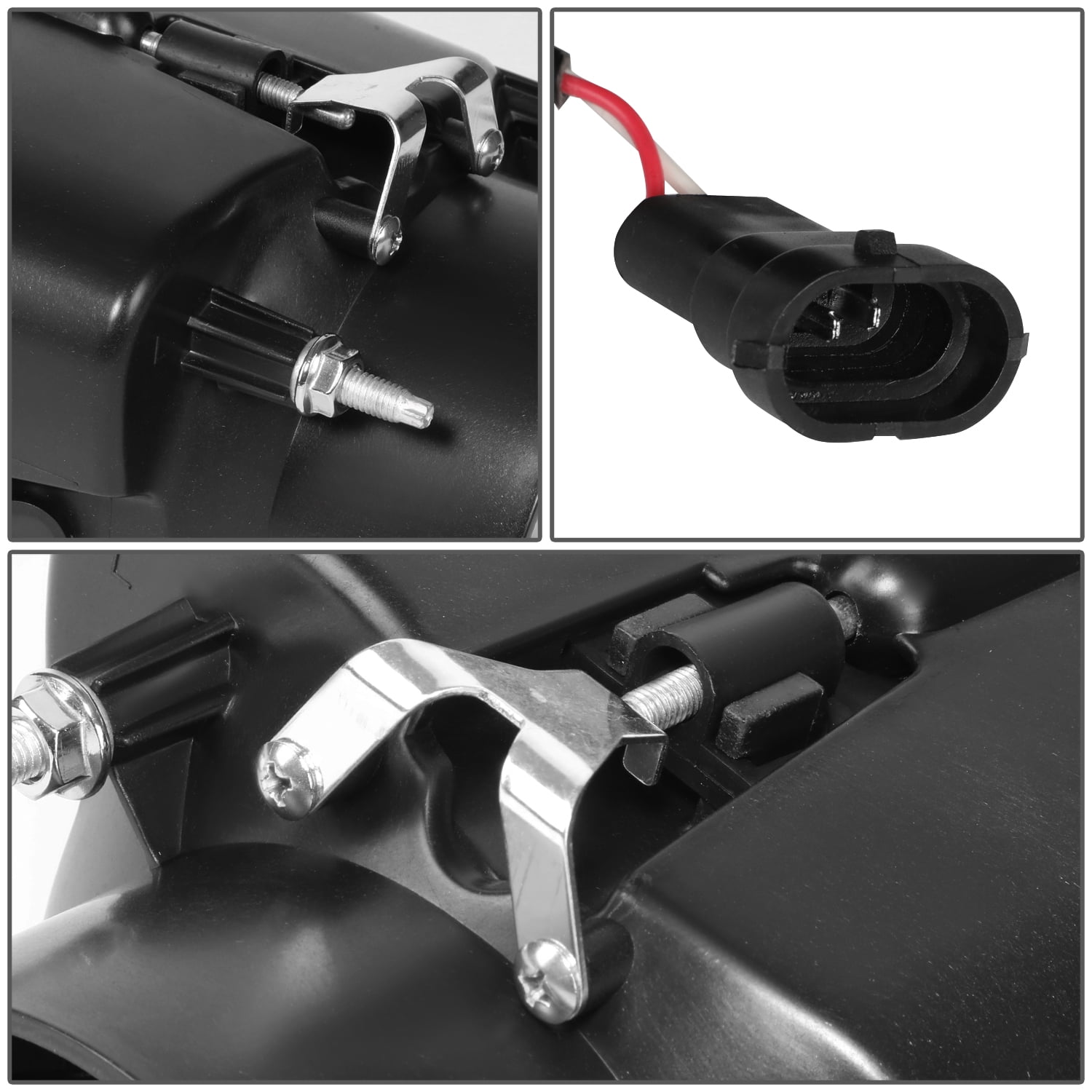 DNA MotoringFL-HAY-008-BK For 2008-2017 Freightliner Cascadia Black Housing Full LED Projector Fog Lights