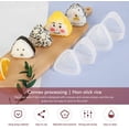 thumbnail image 4 of Ensemble de 6 Pcs en Forme de Sushi pour Nigiri Onigiri, Forme de Triangle de Riz Sushi Forme Triangle 2 Tailles 7.7cm 6.6cm, 4 of 5