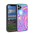 thumbnail image 1 of Compatible with iPhone 11 Pro Phone Case, Psychedelic-Trippy-Alien-Art-Visuals-Colours03 Case Men Women, Flexible Silicone Shockproof Case for iPhone 11 Pro, 1 of 1