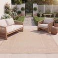 thumbnail image 3 of SAFAVIEH Courtyard Elija Traditional Indoor/Outdoor Area Rug, 5'3" x 7'7", Natural/Brown, 3 of 11