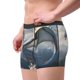 thumbnail image 2 of Balery Mountain White Dragon Calzoncillos bóxer para hombre, ropa interior de algodón suave y transpirable con cinturilla de nailon-Medium, 2 of 5