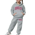 thumbnail image 5 of Gyexs Kids Clothes for Toddler Girls Size 6-7 Years Soft Comfy School Outfit, 2pcs Sweatsuit Outfit (Grey, 6-7 Years), 5 of 6